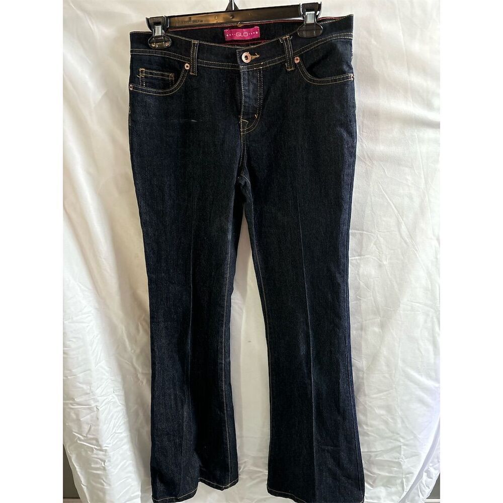 GLO Junior Size 7 Dark Wash Bootcut Jeans Blue Denim 5-Pocket